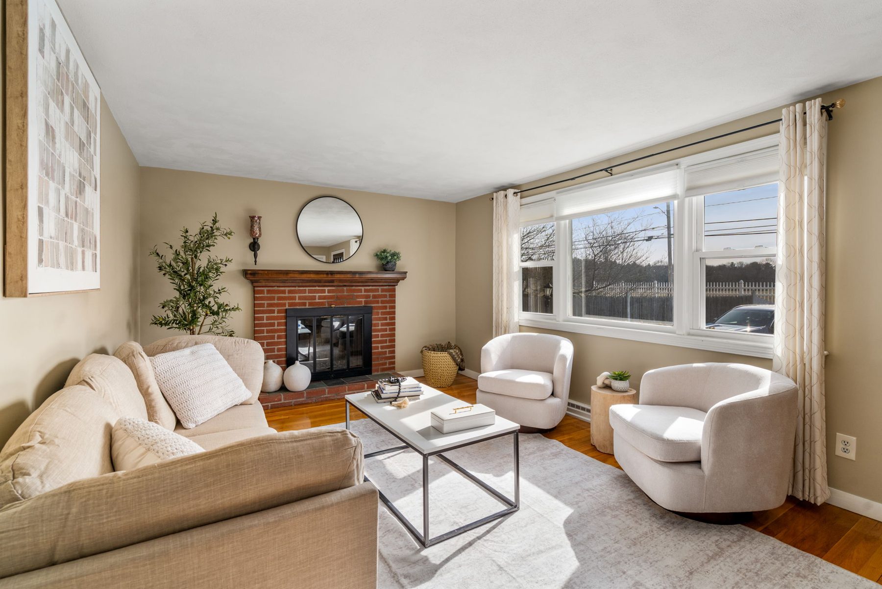 Sharon — 483 S Main St staged, 1950 cape, sold $681k